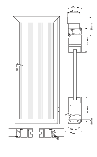 Dimensões Porta de Serviço