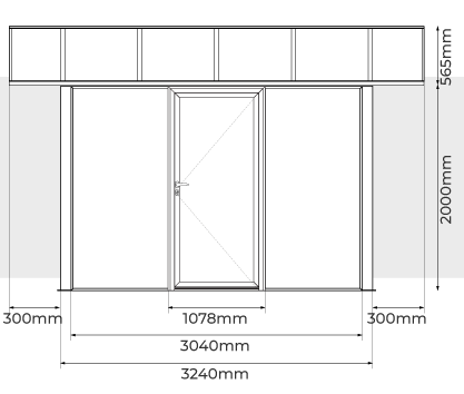 Profundidade e Altura Garagem Policarbonato 5x3 m