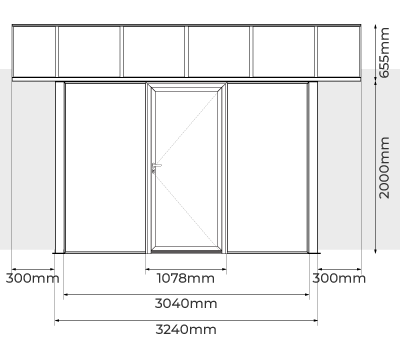 Profundidade e Altura Garagem Policarbonato 6x3 m