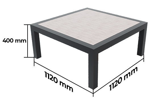 Dimensões Mesa de Centro Mehetia Modelo 2